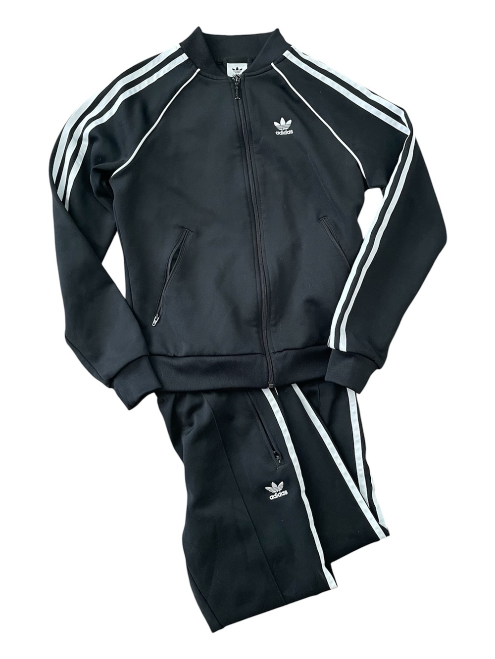 ADIDAS Tiro Black Track Warm up Jacket and Pants Set